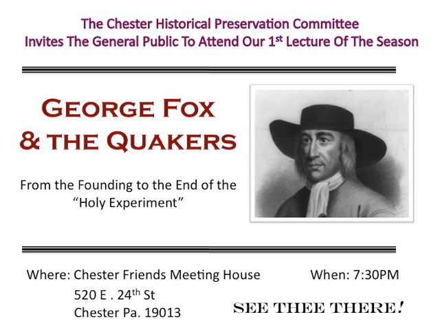 Ad Page Quaker Lecture